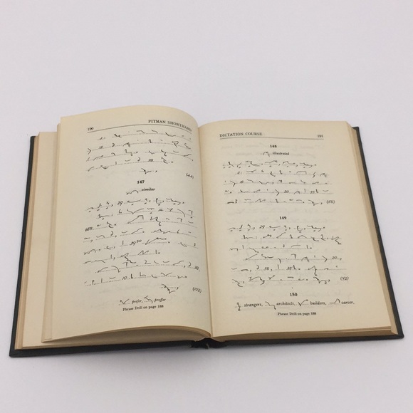 Vintage Pitman Shorthand Dictation Course Textbook Hardcover - Picture 10 of 11